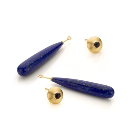 wisselsysteem-oorringen-lapis-lazuli-ioliet-geel-goud-mat