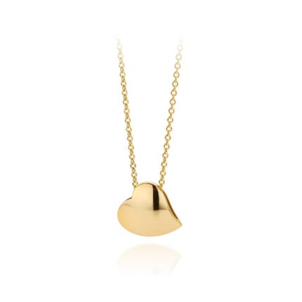 necklace heart yellow gold fine necklace marie-benedicte
