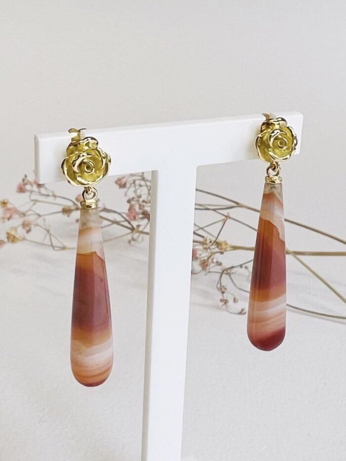 earrings-roses-gold-carnelian