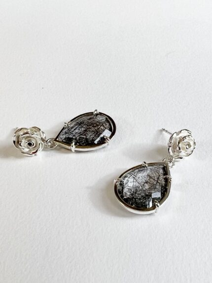 earrings-silver-rose-black-turmaline-quartz