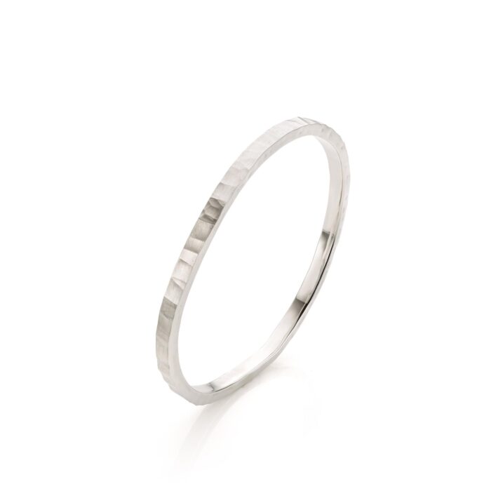 armband-massief-sterling-zilver-hamerslag-structuur