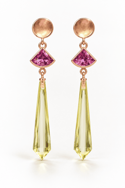 statement-oorringen-rose-goud-roze-toermalijn-lemon-quartz